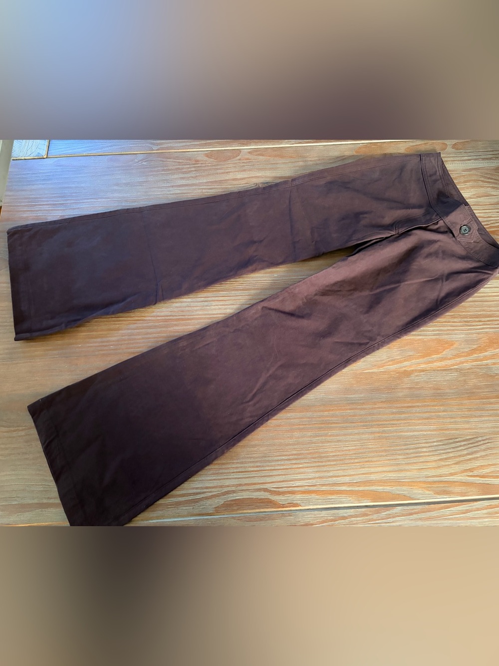 NWT Three Dots Wide Flare-Leg Chinos